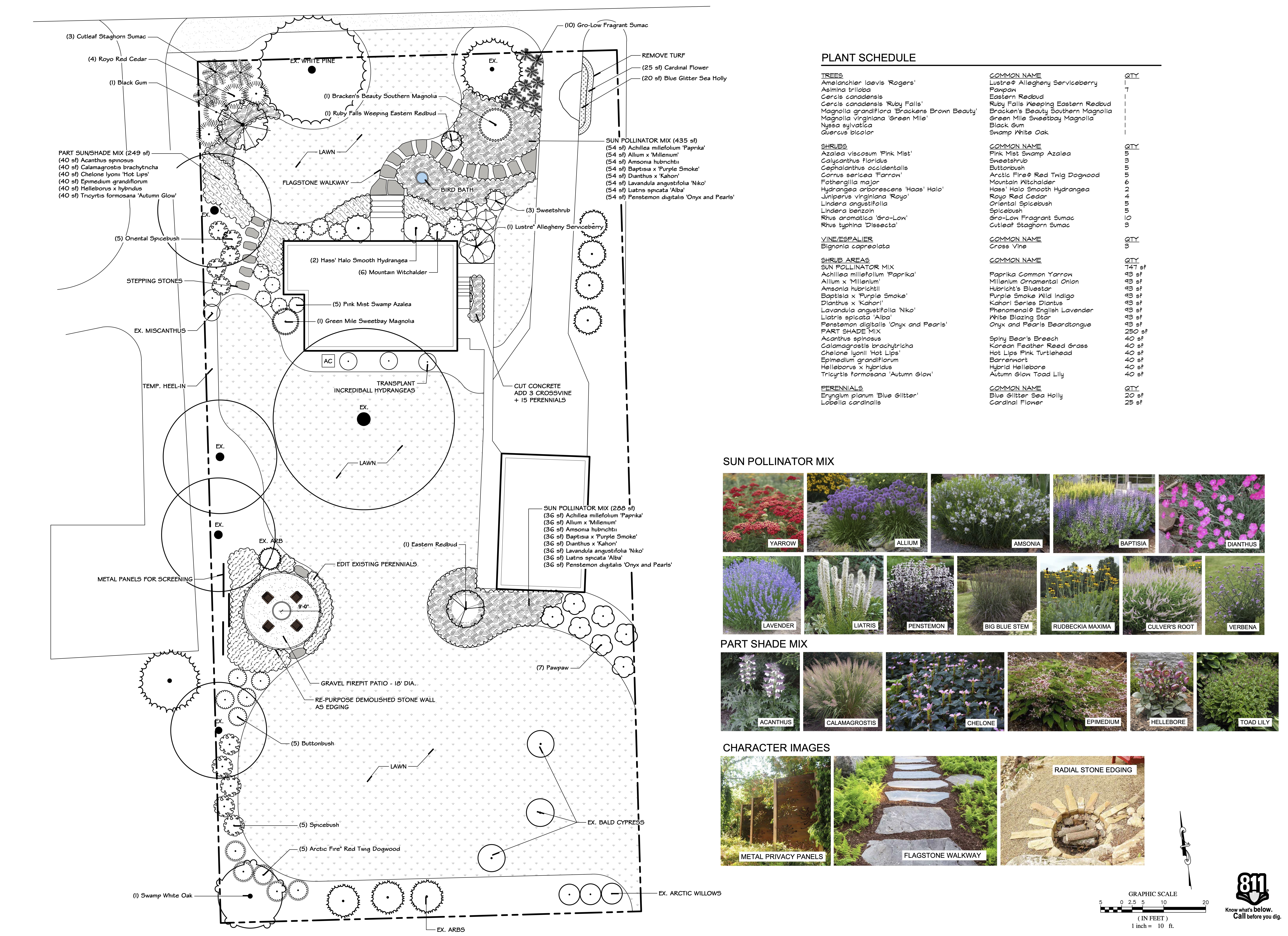 Landscape design plan